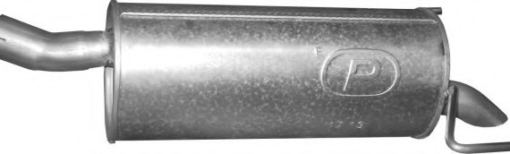 1713 POLMOstrow Глушник задн. OPEL Astra H 1.9 D (2004-10)(вир-во POLMOSTROW)