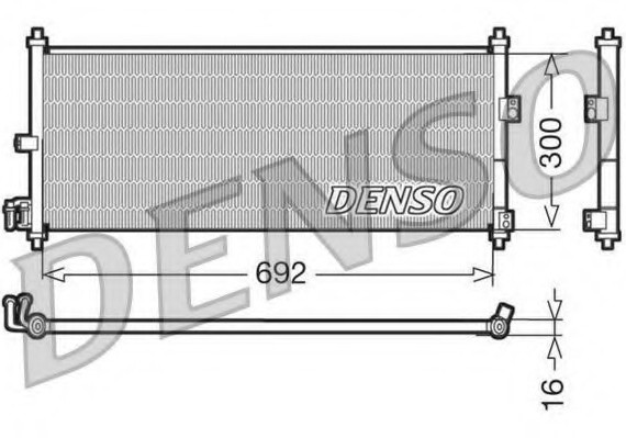 DCN46011 DENSO (Япония) Конденсатор, кондиционер DCN46011 DENSO