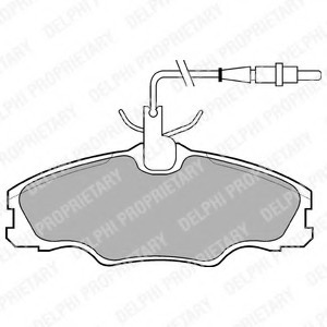 LP985 DELPHI КОЛОДКИ ТОРМОЗНЫЕ ДИСКОВЫЕ LP985 DELPHI