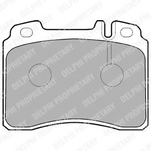 LP929 DELPHI КОЛОДКИ ТОРМОЗНЫЕ ДИСКОВЫЕ LP929 DELPHI