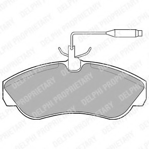 LP878 DELPHI КОЛОДКИ ТОРМОЗНЫЕ ПЕРЕДНИЕ LP878 DELPHI