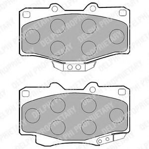 LP854 DELPHI КОЛОДКИ ТОРМОЗНЫЕ ДИСКОВЫЕ LP854 DELPHI