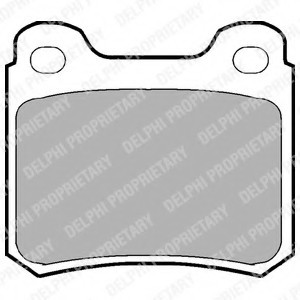 LP915 DELPHI КОЛОДКИ ТОРМОЗНЫЕ ДИСКОВЫЕ LP915 DELPHI