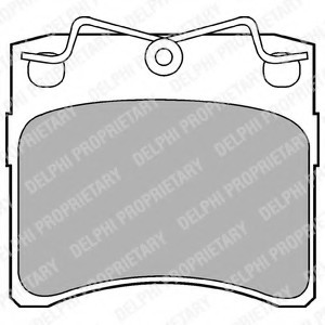 КОЛОДКИ ТОРМОЗНЫЕ ДИСКОВЫЕ LP785 DELPHI