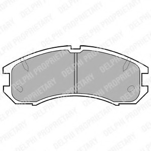LP595 DELPHI Колодки тормозные дисковые LP595 DELPHI