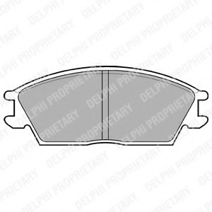 LP704 DELPHI КОЛОДКИ ТОРМОЗНЫЕ ДИСКОВЫЕ LP704 DELPHI