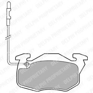 LP490 DELPHI КОЛОДКИ ТОРМОЗНЫЕ ДИСКОВЫЕ LP490 DELPHI