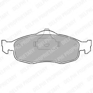 LP782 DELPHI КОЛОДКИ ТОРМОЗНЫЕ ДИСКОВЫЕ LP782 DELPHI