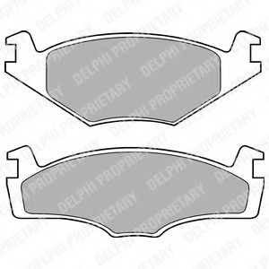LP756 DELPHI КОЛОДКИ ТОРМОЗНЫЕ ДИСКОВЫЕ LP756 DELPHI