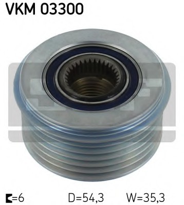 Натяжной ролик, ремінь ГРМ VKM03300 SKF