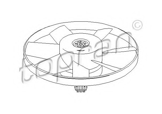 107716 TOPRAN (Germany) Вентилятор, охолодження двигуна