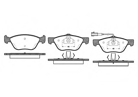 Фото колодки тормозные дисковые 058921 REMSA 058921 Remsa 058921 Remsa Колодки тормозные дисковые 058921 REMSA
