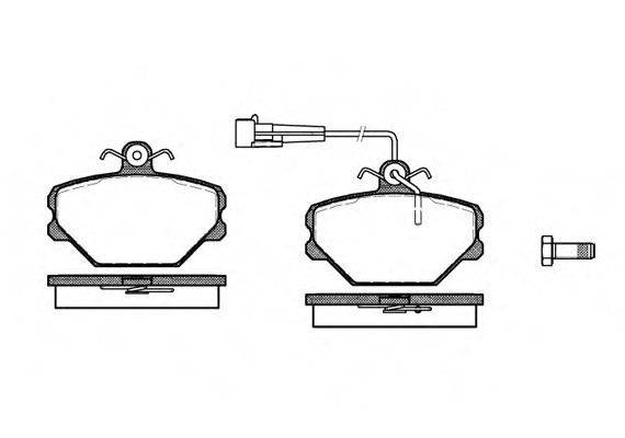 026402 Remsa Колодки тормозные дисковые 026402 REMSA