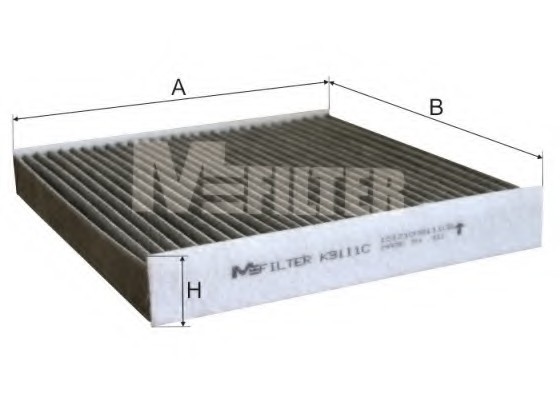 K9111C MFILTER Фільтр салону вугільний (пр-во M-FILTER)