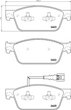 P85141 BREMBO (Германия) Колодкі гальмівні P85141 P85141 BREMBO