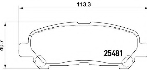 P83138 BREMBO (Германия) Колодкі гальмівні P83138 P83138 BREMBO