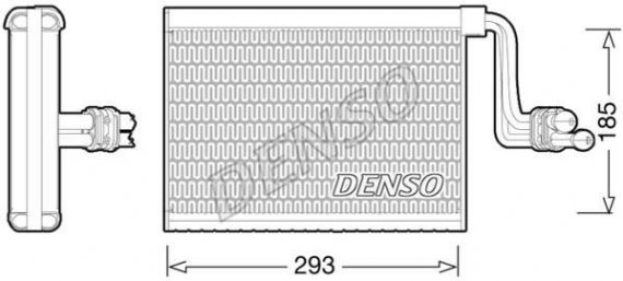 DEV05002 DENSO (Япония) Випарник, кондиціонер DEV05002 DENSO