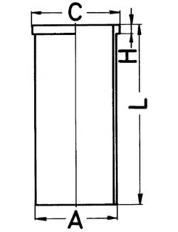 89449190 KOLBENSCHMIDT Гильза цилиндра 89449190 KOLBENSCHMIDT