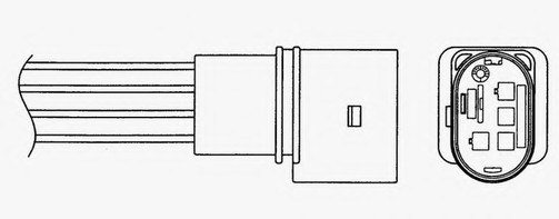 LZA07V2 NGK Датчик кислородный 1868 R LZA07V2 NGK