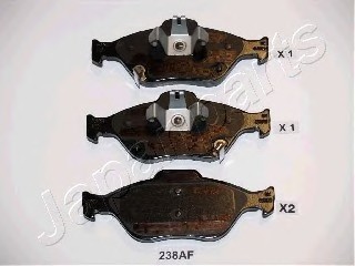 Колодки торм. диск. PA238AF JAPANPARTS