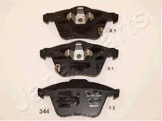 Колодки торм. диск. PA344AF JAPANPARTS
