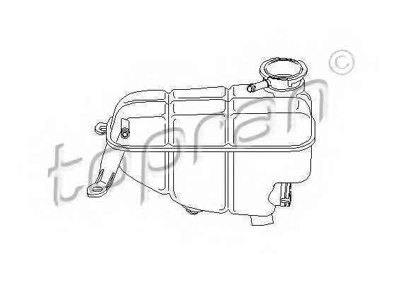 400907 TOPRAN (Germany) Бачок расширительный 400907 HANS PRIES