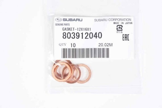 803912040 SUBARU Кольцо уплотнительное 803912040 SUBARU