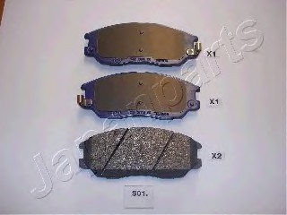 PAS01AF JAPAN Колодки торм.диск. PAS01AF JAPANPARTS