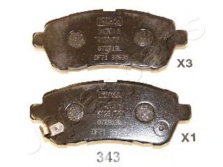 PA343AF JAPAN Колодки торм.диск. PA343AF JAPANPARTS