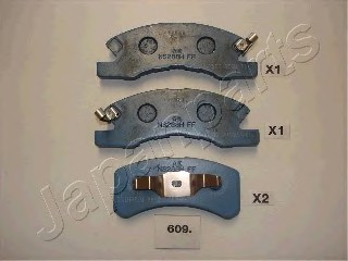 Колодки торм.диск. PA609AF JAPANPARTS