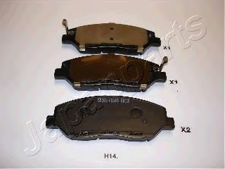 PAH14AF JAPAN Колодки торм.диск. PAH14AF JAPANPARTS