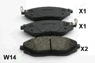 Фото колодки торм.диск. PAW14AF JAPANPARTS PAW14AF JAPAN PAW14AF JAPAN Колодки торм.диск. PAW14AF JAPANPARTS