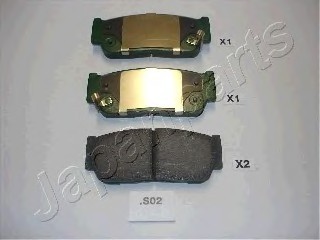 PPS02AF JAPAN Колодки торм.диск. PPS02AF JAPANPARTS