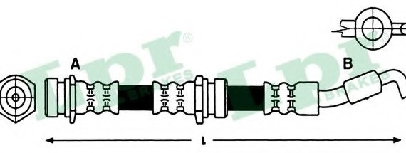 6T47920 LPR Шланг гальмовий задній 6T47920 LPR/AP