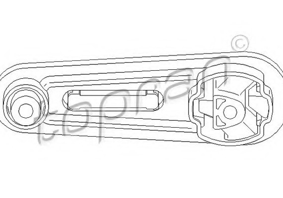 700553 TOPRAN (Germany) Подвеска, двигатель 700553 HANS PRIES