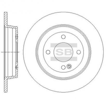 SD1087 Hi-Q (SANGSIN BRAKE) Диск гальмівний