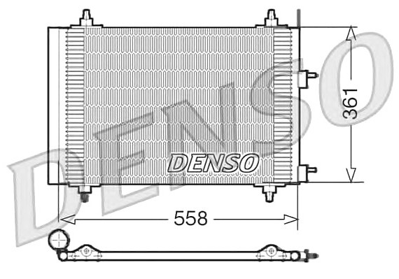 DCN21015 DENSO (Япония) РАДИАТОР КОНДИЦИОНЕРА DCN21015 DENSO