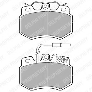 LP536 DELPHI ГАЛЬМВН КОЛОДКИ, ДИСКОВ LP536 DELPHI