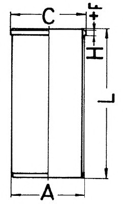 89734190 KOLBENSCHMIDT Гильза d93.00 89734190 KOLBENSCHMIDT