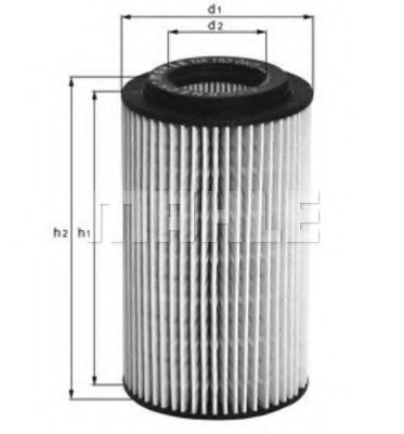 OX153D2 MAHLE Фильтр масляный OX153D2 MAHLE FILTER