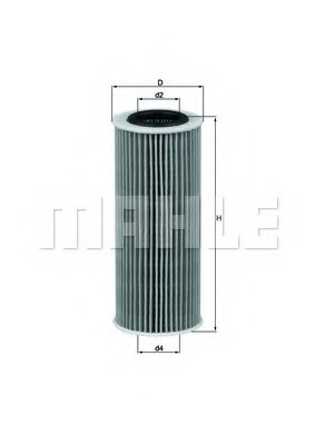 OX368D1 MAHLE Фильтр масляный OX368D1 MAHLE FILTER