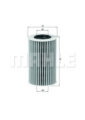 OX554D1 MAHLE Фильтр масляный OX554D1 MAHLE FILTER