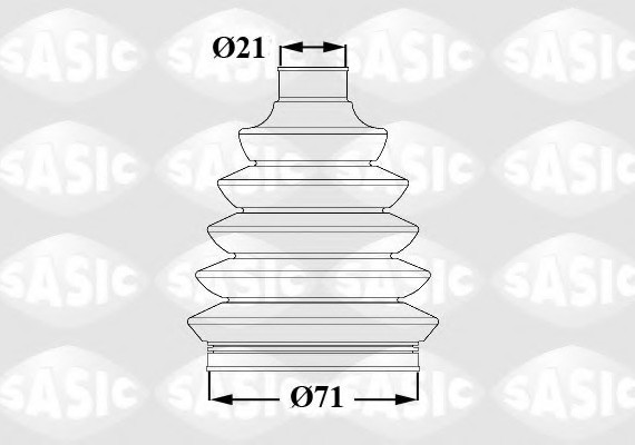 1900019 SASIC Пыльник Шрус, комплект 1900019 SASIC