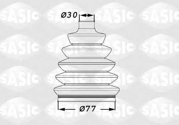 1900009 SASIC Пыльник ШРУС, КОМПЛЕКТ 1900009 SASIC