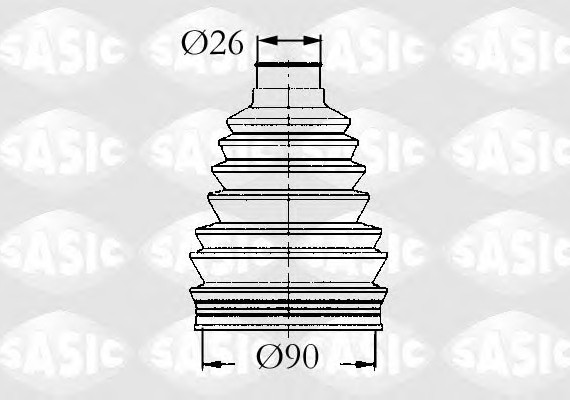 4003441 SASIC Пыльник ШРУС, комплект 4003441 SASIC