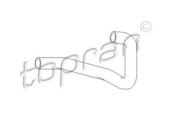 104131 TOPRAN (Germany) Шланг радіатора