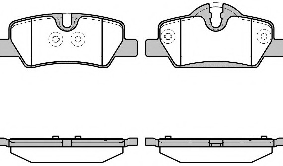 Колодки дисковые задние 160000 REMSA