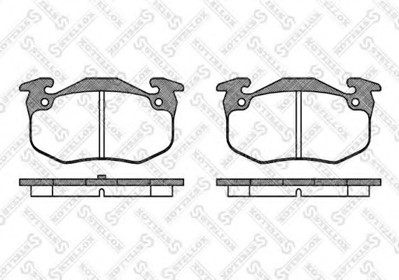 155050SX STELLOX Колодки дисковые з. 155050SX STELLOX