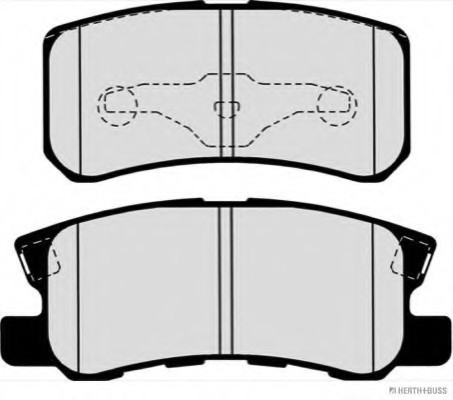 J3615010 JAKOPARTS Колодкі гальмівні J3615010 JAKOPARTS