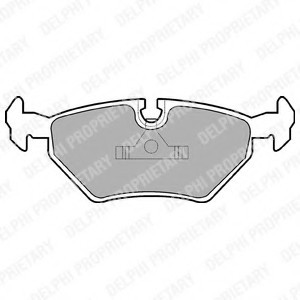 LP555 DELPHI Колодки тормозные зад. LP555 DELPHI